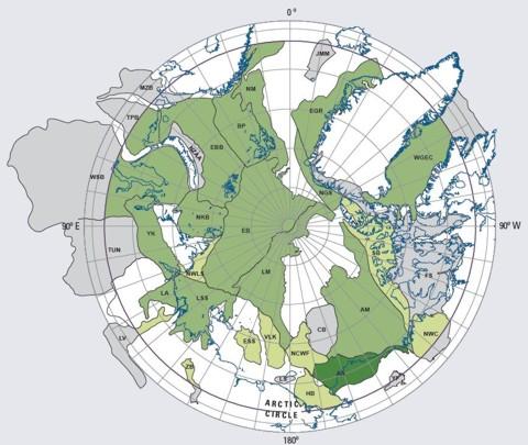 petroleo no artico mapa