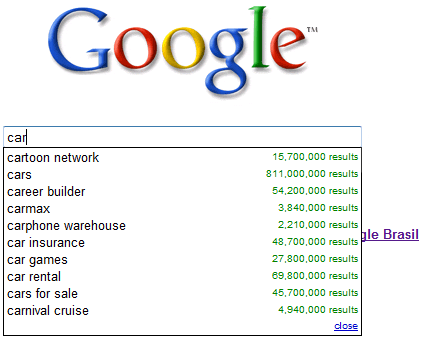 google suggest