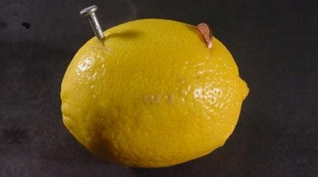 limão pilha experimento
