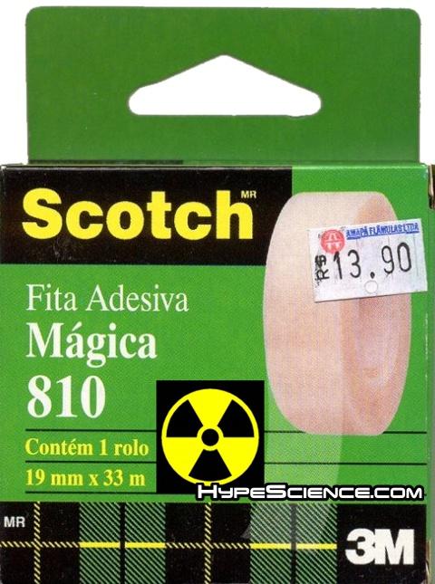 scotch tape fita adesiva radioativa raio X
