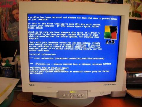 avg trava windows xp