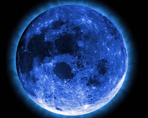 lua azul