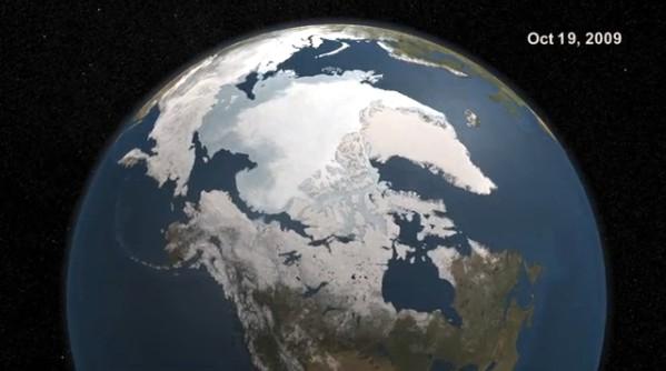 video planeta terra congelando virando picolé