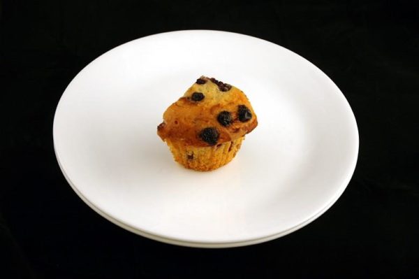 Muffin de mirtilo - 72 gramas= 200 calorias