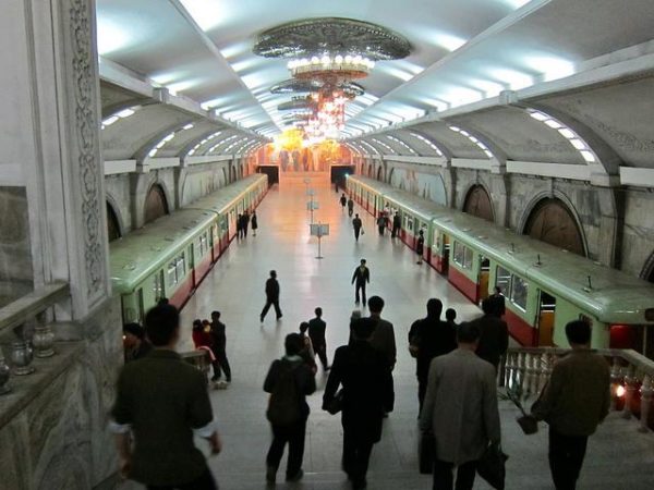 Pyongyang Metro Station
