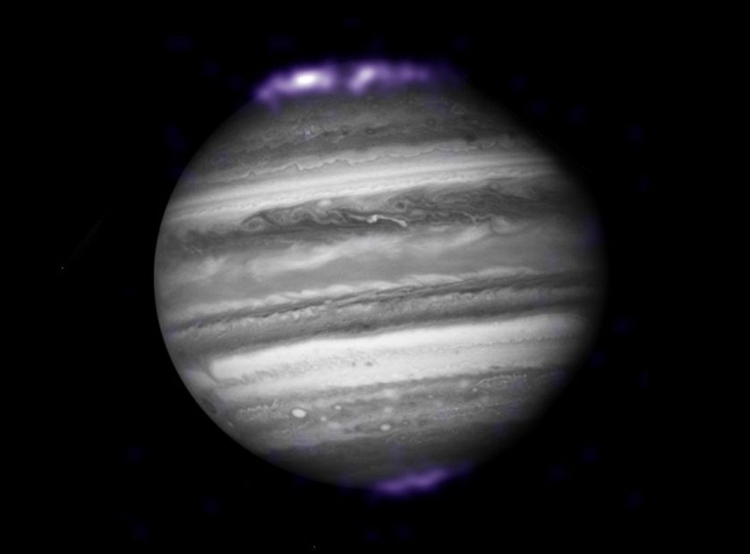 Jupiter as seen at a distance of about 400 million miles.