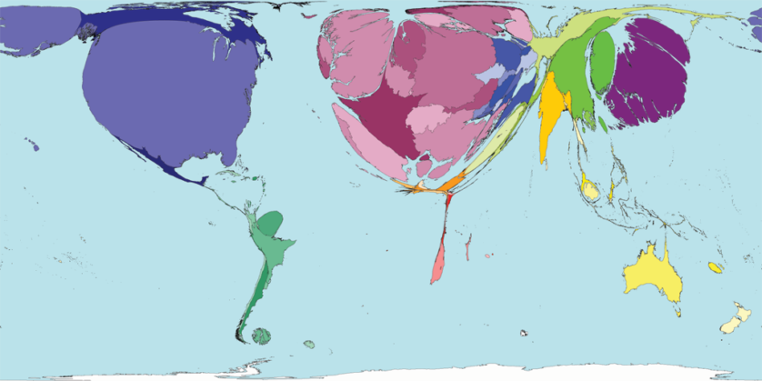 mapa mundo artigos científicos