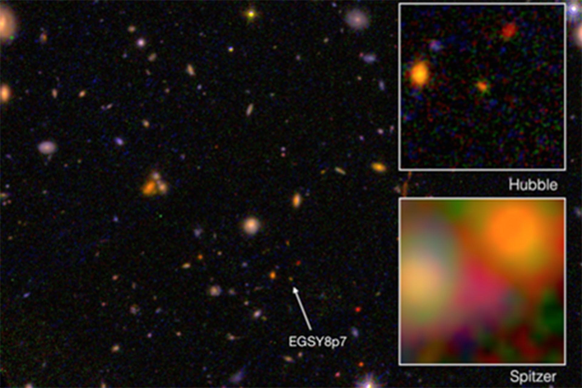 galaxia mais velha - quase da idade do universo