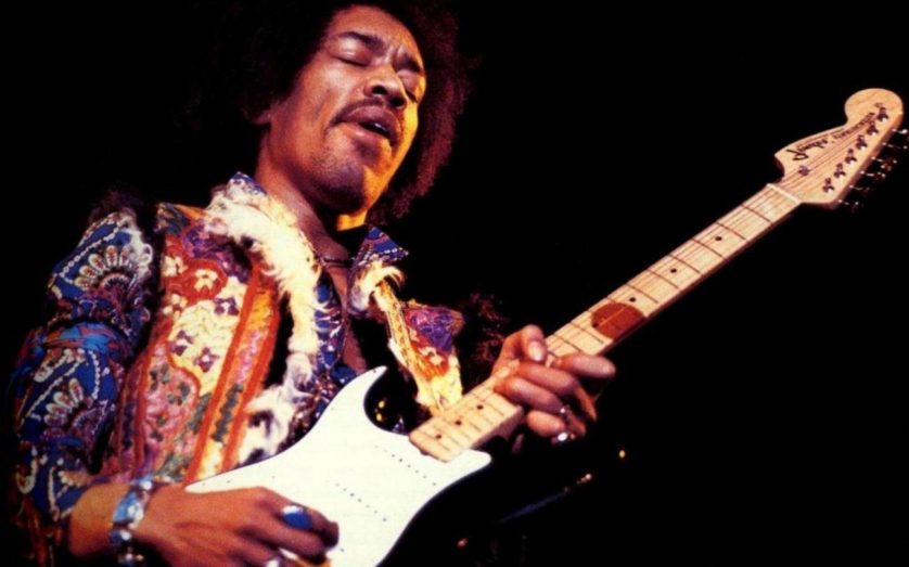 Jimi Hendrix era canhoto