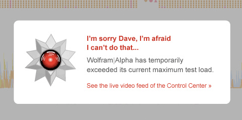 wolfram alpha erro 2001