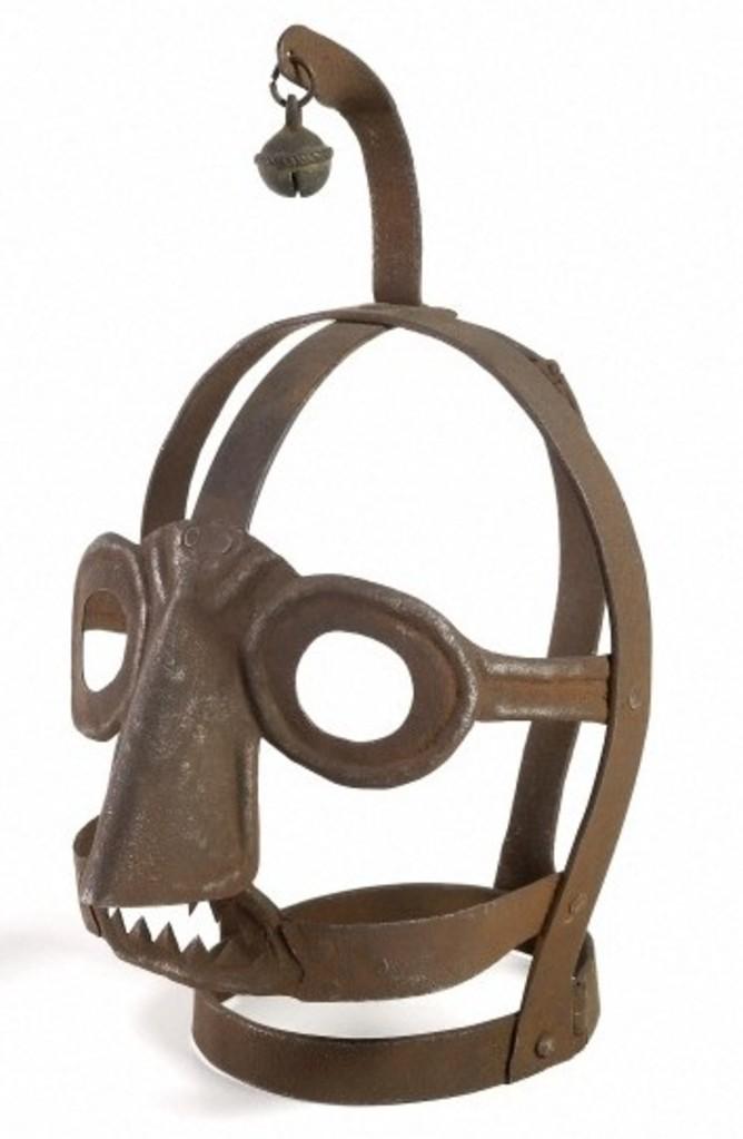 L0035596 An Iron 'scolds bridle' mask used to publicaly humiliate