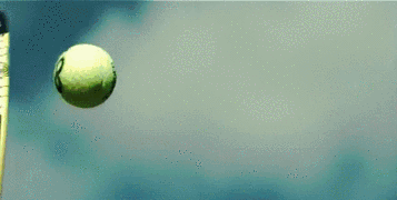 bola de tenis em camera lenta