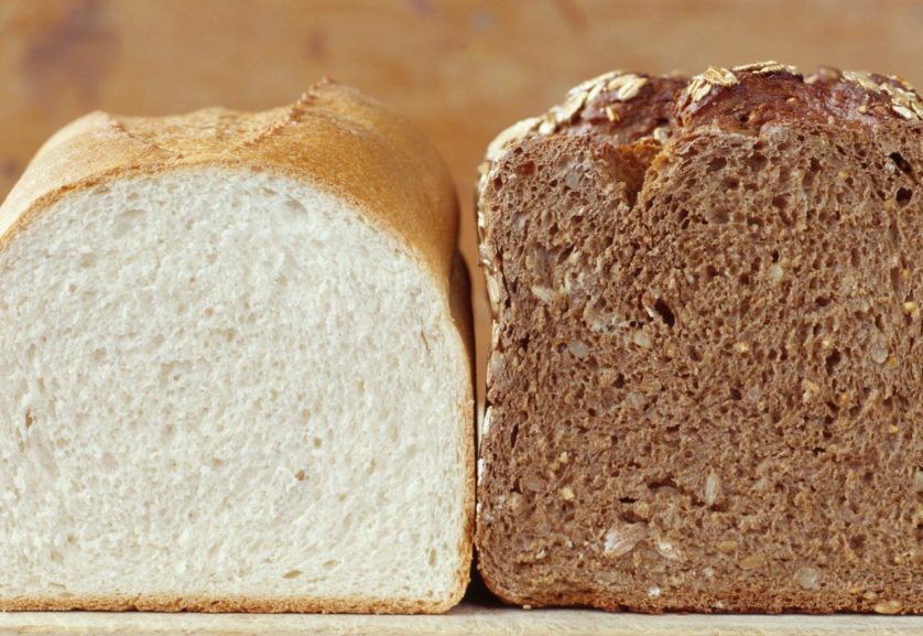 White bread and brown bread