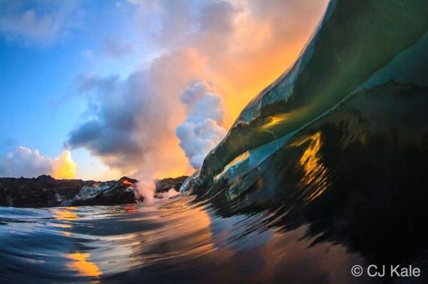Lava surf photography, One of a kind imagry first and only done by CJ Kale.