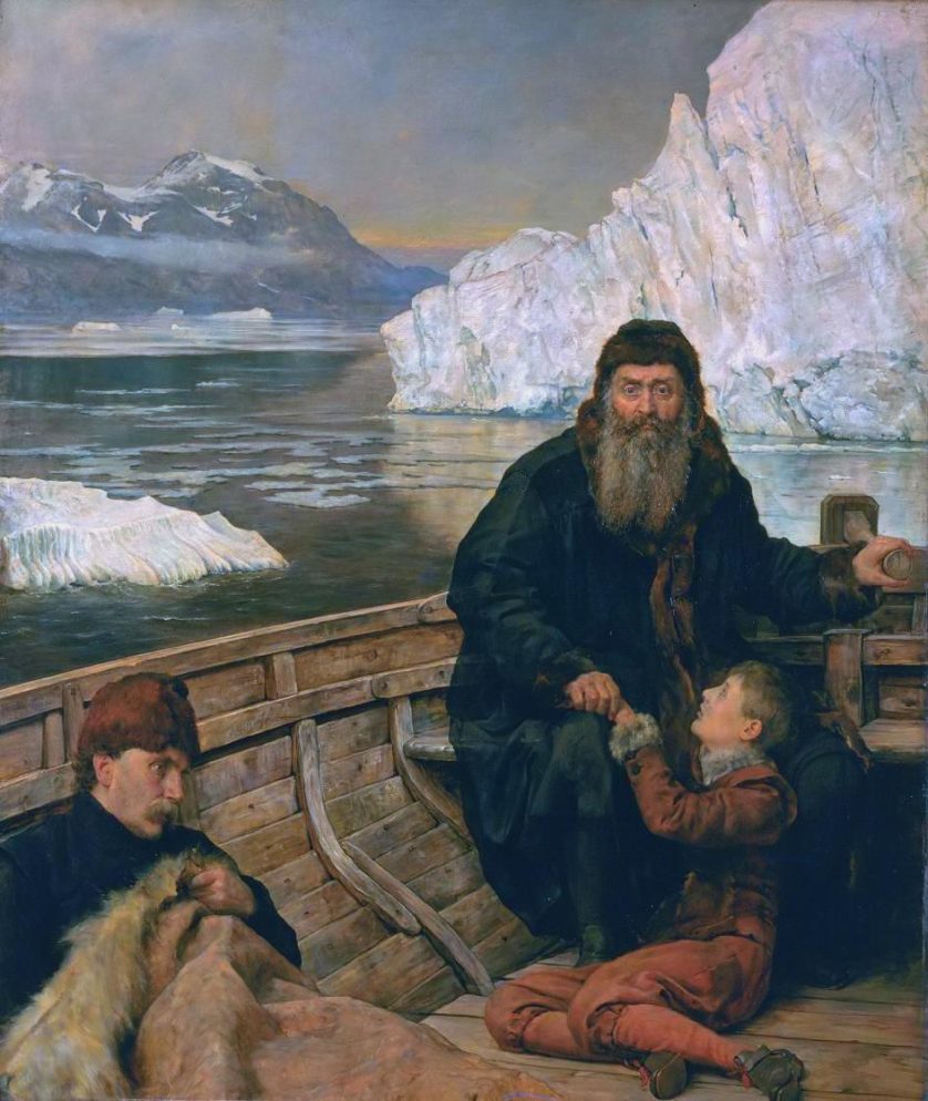 The last voyage of Henry Hudson, by John Collier