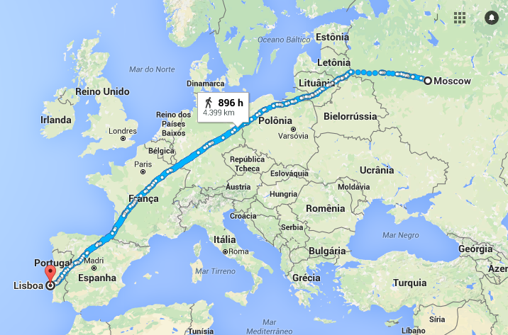 Quem completa a corrida dos 5000 km poderia ter andado de Lisboa a Moscou. Mas não. Neste desafio a pessoa nem sequer atravessa a rua