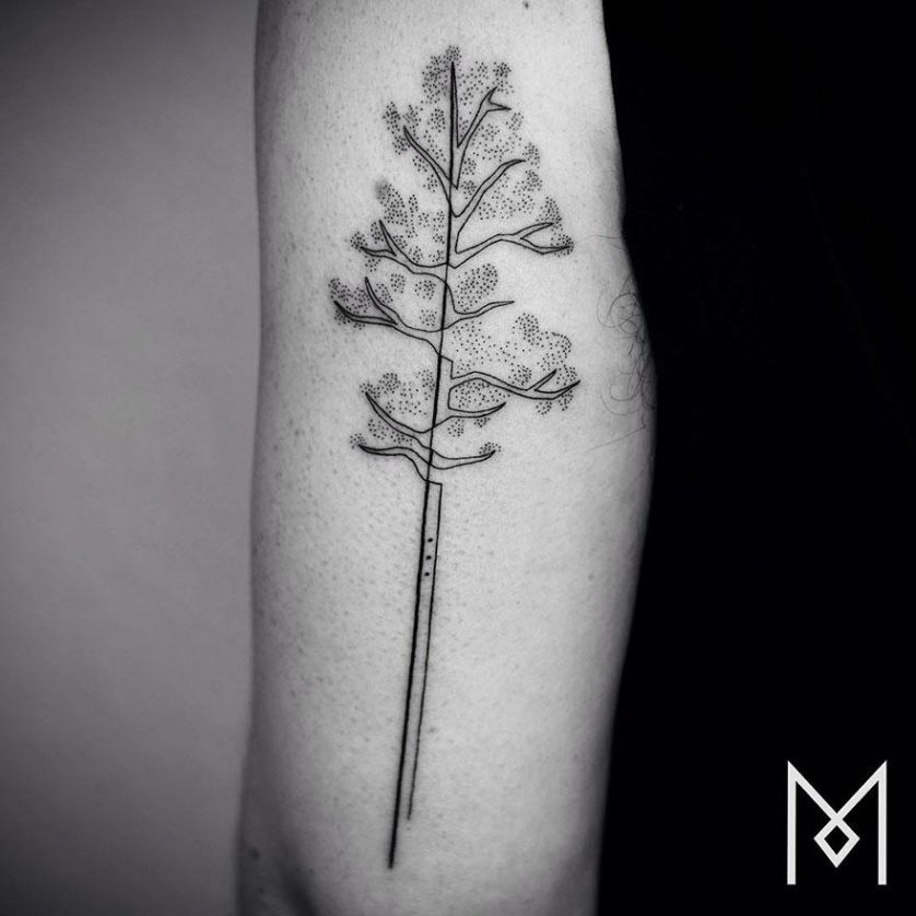 tatuagem uma linha minimalista 14