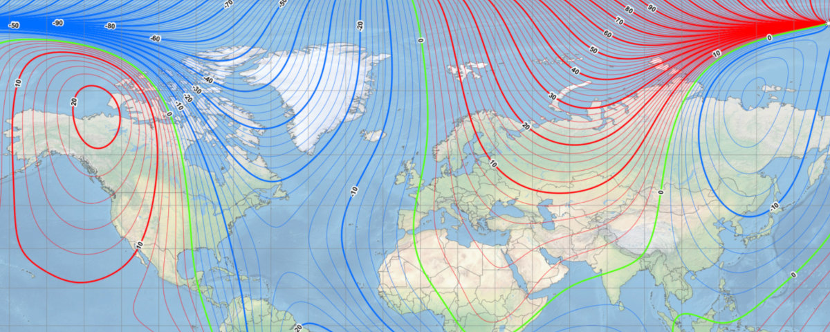 Norte Magnético continua em direção à Rússia em velocidade acelerada