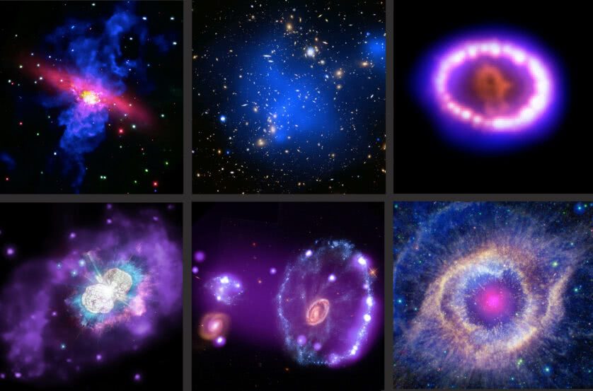 Galáxias, estrelas e remanescentes de supernovas pela Nasa