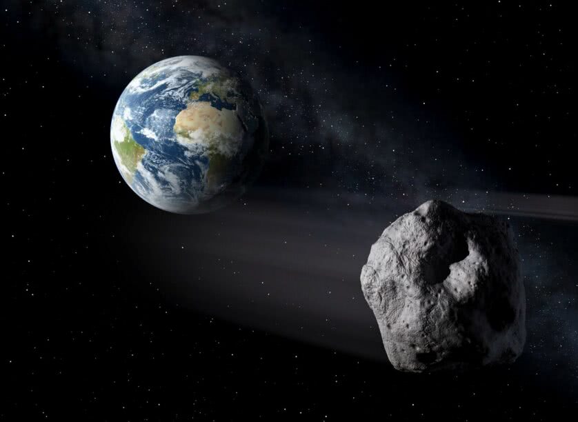 asteroide passado pela terra